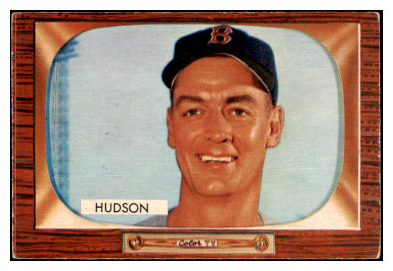 1955 Bowman Baseball #318 Sid Hudson Red Sox VG-EX 472539