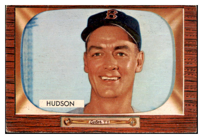 1955 Bowman Baseball #318 Sid Hudson Red Sox VG-EX 472540