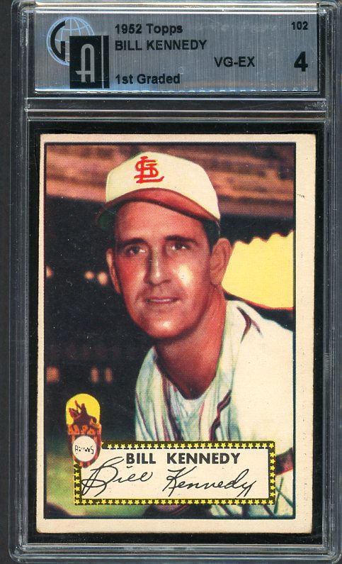 1952 Topps Baseball #102 Bill Kennedy Browns GAI 4 VG-EX 472683
