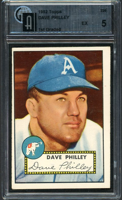 1952 Topps Baseball #226 Dave Philley A's GAI 5 EX 472687