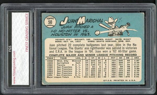 1965 Topps Baseball #050 Juan Marichal Giants FGS 4 VG-EX 472704