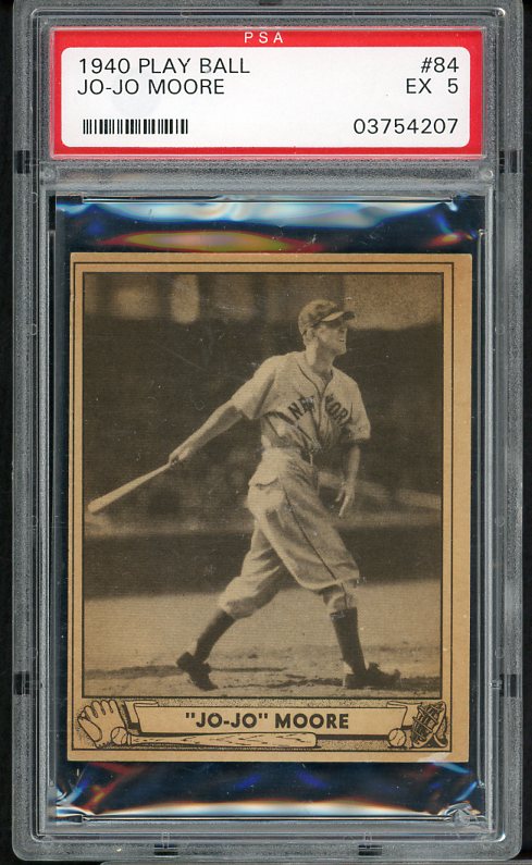 1940 Play Ball #084 Joe Moore Giants PSA 5 EX 472863
