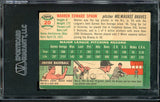 1954 Topps Baseball #020 Warren Spahn Braves SGC 40 VG 472993