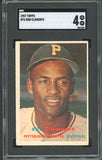 1957 Topps Baseball #076 Roberto Clemente Pirates SGC 4 VG-EX 472998