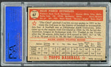 1952 Topps Baseball #067 Allie Reynolds Yankees PSA 5 EX Red 473043