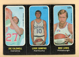 1971 Topps Basketball Trio Stickers # 10A/11A/12A Caldwell Dampier Lewis VG-EX 473103