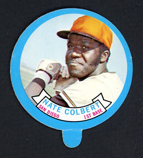 1973 Topps Baseball Candy Lids Nate Colbert Padres NR-MT 473122