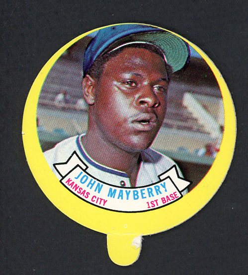 1973 Topps Baseball Candy Lids John Mayberry Royals EX-MT 473144