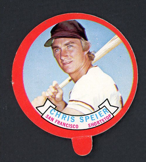 1973 Topps Baseball Candy Lids Chris Speier Giants EX-MT 473159