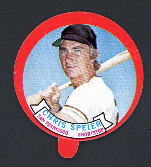 1973 Topps Baseball Candy Lids Chris Speier Giants EX-MT 473160