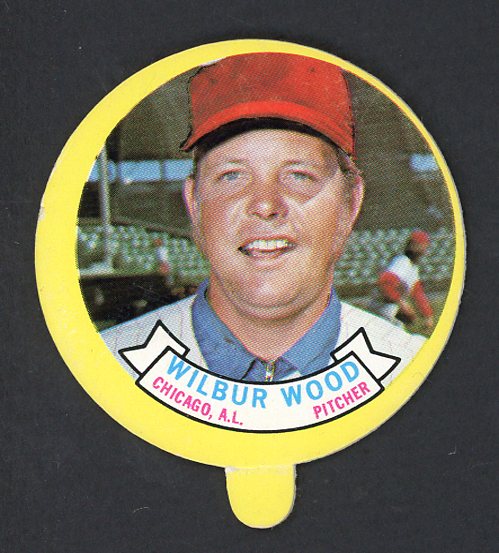 1973 Topps Baseball Candy Lids Wilbur Wood White Sox EX-MT 473162