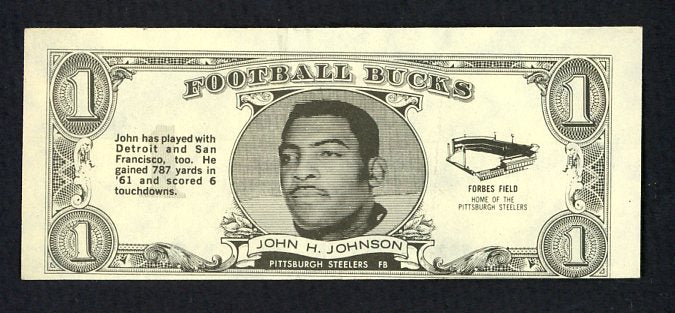 1962 Topps Football Bucks # 48 John Henry Johnson Steelers EX-MT 473177