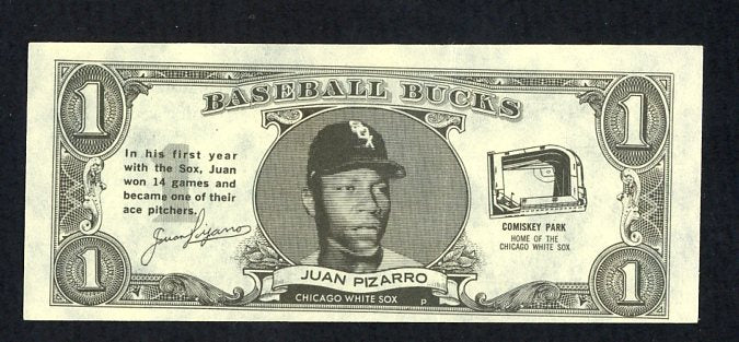 1962 Topps Baseball Bucks Juan Pizarro White Sox NR-MT 473232
