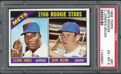 1966 Topps Baseball # 67 Cleon Jones Mets PSA 6 EX-MT 473321