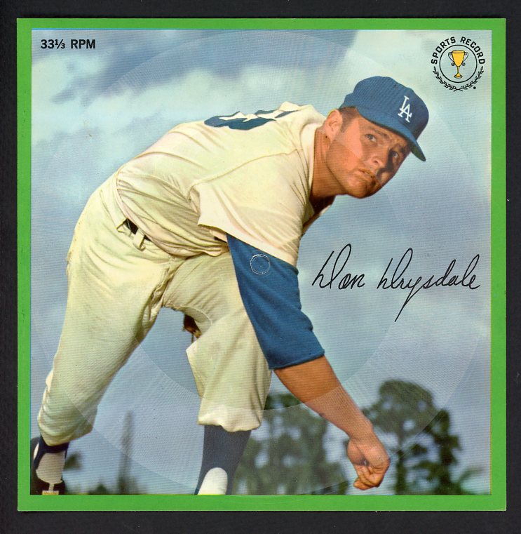 1964 Auravision Records Don Drysdale Dodgers NR-MT 473353 Kit Young Cards
