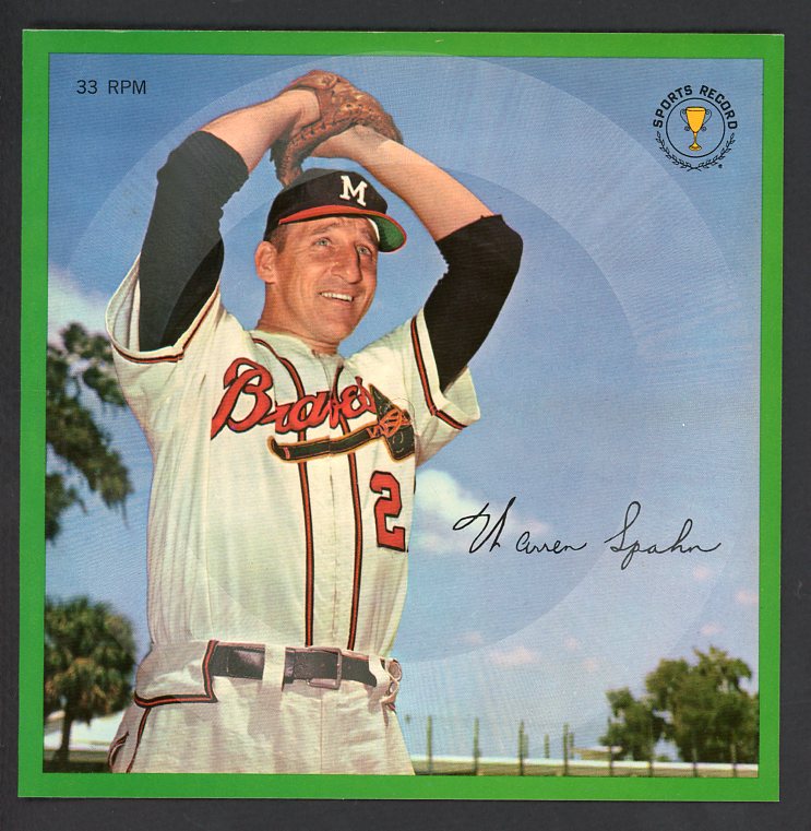 1964 Auravision Records Warren Spahn Braves NR-MT 473358 Kit Young Cards
