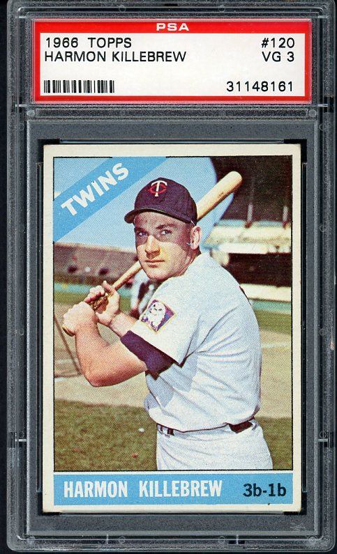 1966 Topps Baseball #120 Harmon Killebrew Twins PSA 3 VG 473477 Kit Young Cards