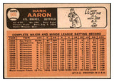 1966 Topps Baseball #500 Hank Aaron Braves VG-EX 473520 Kit Young Cards