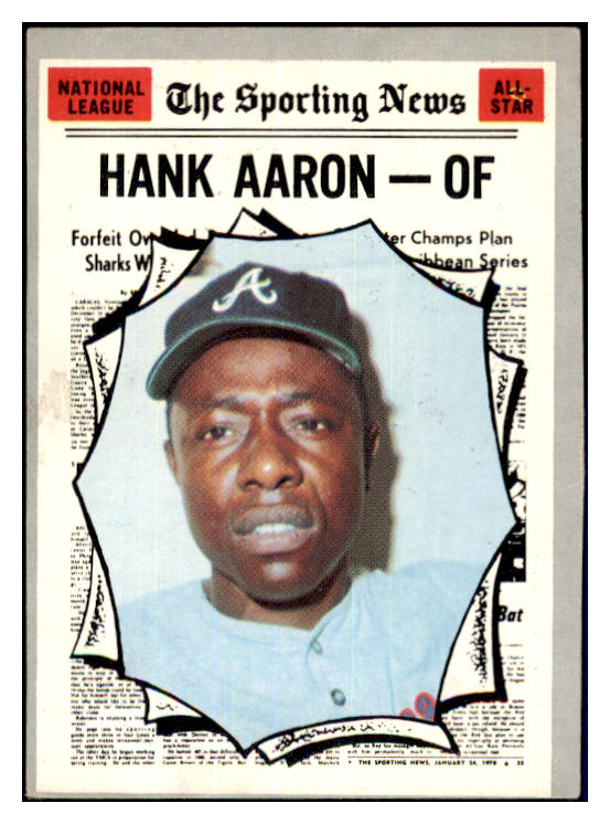 1970 Topps Baseball #462 Hank Aaron A.S. Braves VG-EX 473529 Kit Young Cards