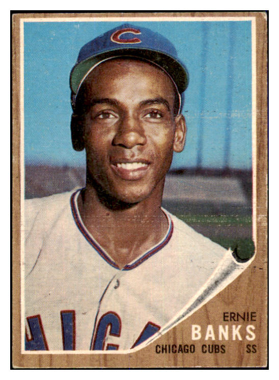 1962 Topps Baseball #25 Ernie Banks Cubs EX 473532 Kit Young Cards