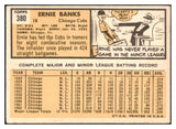 1963 Topps Baseball #380 Ernie Banks Cubs VG-EX 473533 Kit Young Cards