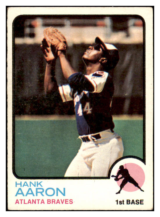 1973 Topps Baseball #100 Hank Aaron Braves EX 473552 Kit Young Cards