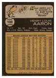 1973 Topps Baseball #100 Hank Aaron Braves EX 473552 Kit Young Cards