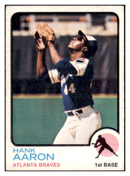 1973 Topps Baseball #100 Hank Aaron Braves VG-EX 473553 Kit Young Cards
