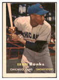 1957 Topps Baseball #055 Ernie Banks Cubs VG-EX 473560 Kit Young Cards