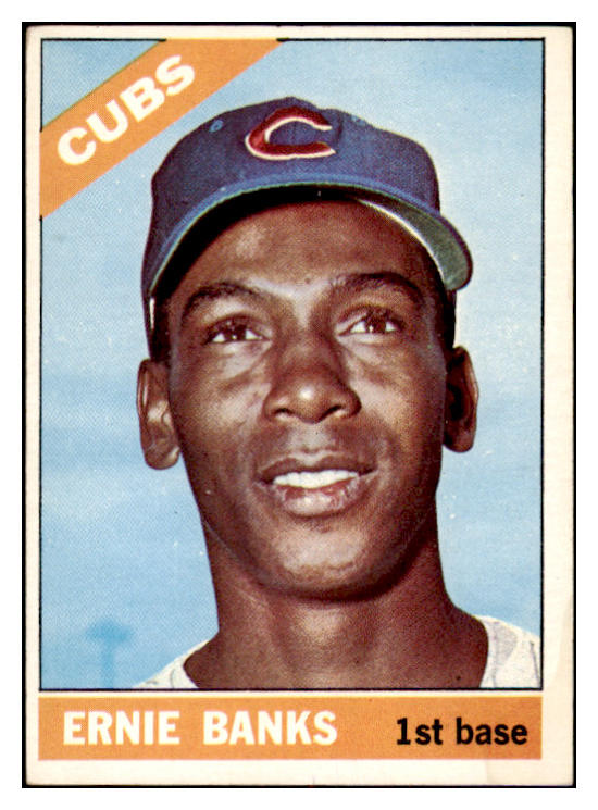 1966 Topps Baseball #110 Ernie Banks Cubs VG-EX 473571 Kit Young Cards