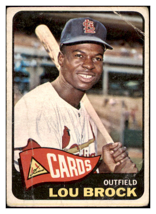 1965 Topps Baseball #540 Lou Brock Cardinals Good 473577 Kit Young Cards