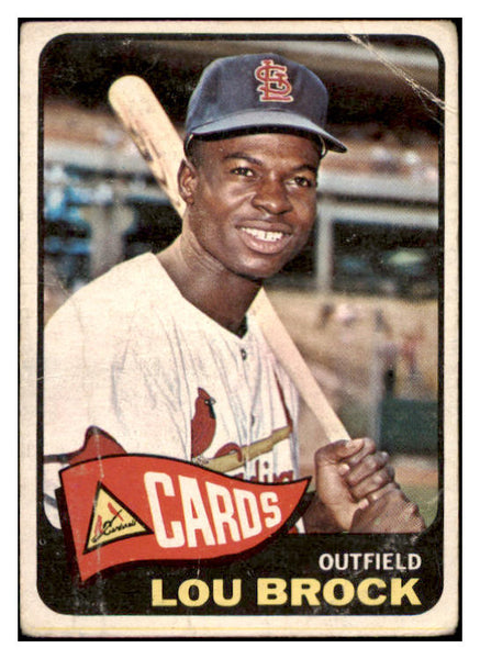 1965 Topps Baseball #540 Lou Brock Cardinals Good 473577 Kit Young Cards