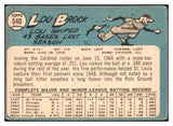 1965 Topps Baseball #540 Lou Brock Cardinals Good 473577 Kit Young Cards