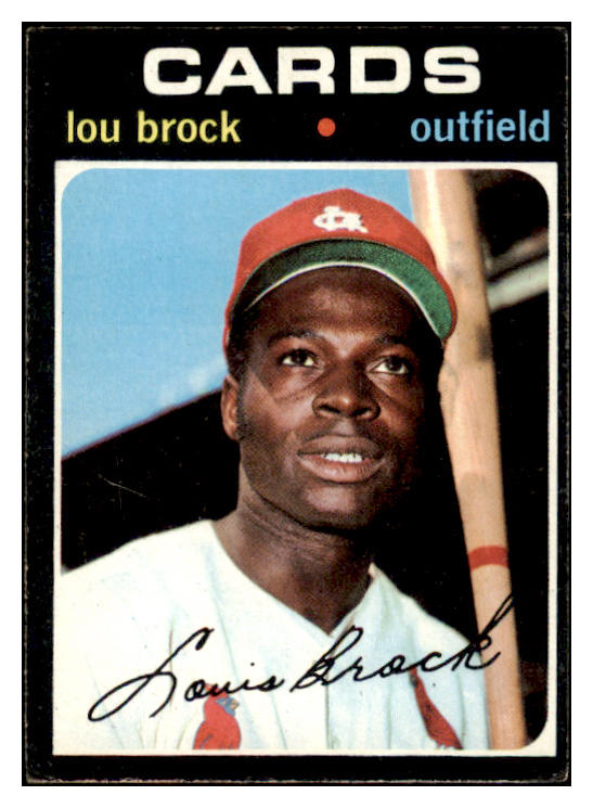 1971 Topps Baseball #625 Lou Brock Cardinals VG-EX 473581 Kit Young Cards