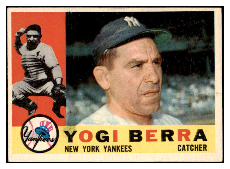 1960 Topps Baseball #480 Yogi Berra Yankees EX 473586 Kit Young Cards