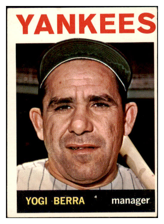 1964 Topps Baseball #021 Yogi Berra Yankees EX 473599 Kit Young Cards
