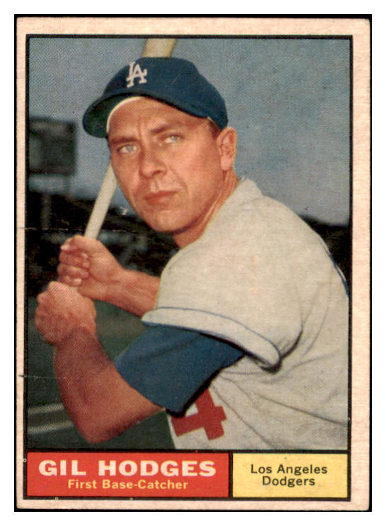1961 Topps Baseball #460 Gil Hodges Dodgers EX+/EX-MT 473618 Kit Young Cards