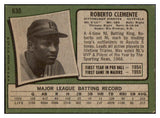 1971 Topps Baseball #630 Roberto Clemente Pirates VG-EX 473639 Kit Young Cards