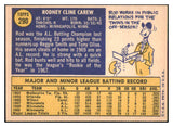 1970 Topps Baseball #290 Rod Carew Twins EX+/EX-MT 473647 Kit Young Cards