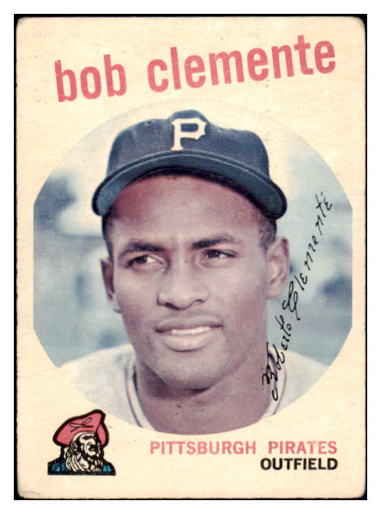 1959 Topps Baseball #478 Roberto Clemente Pirates VG 473649 Kit Young Cards