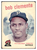 1959 Topps Baseball #478 Roberto Clemente Pirates VG 473649 Kit Young Cards