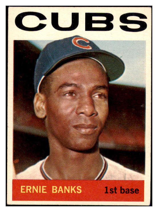 1964 Topps Baseball #055 Ernie Banks Cubs EX+/EX-MT 473663 Kit Young Cards