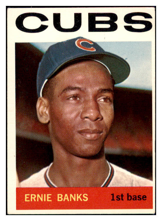 1964 Topps Baseball #055 Ernie Banks Cubs EX 473664 Kit Young Cards