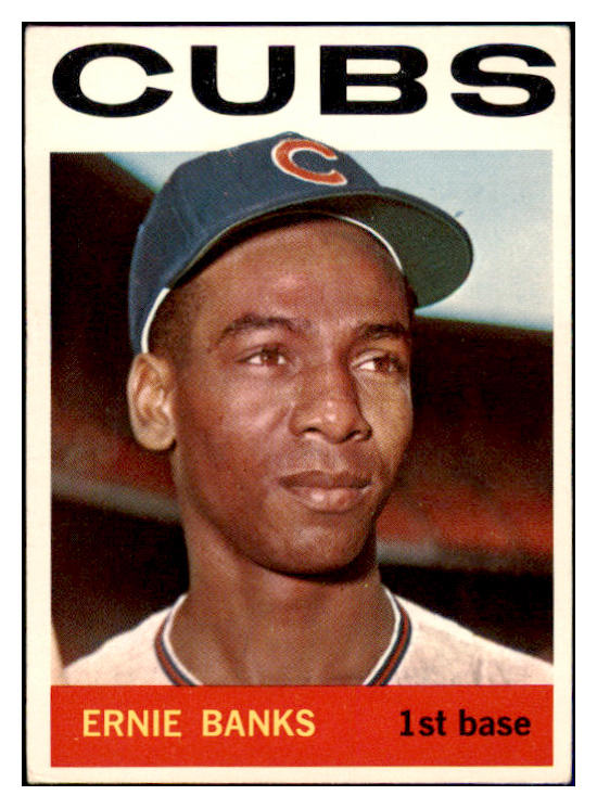 1964 Topps Baseball #055 Ernie Banks Cubs EX 473665 Kit Young Cards