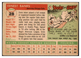 1955 Topps Baseball #028 Ernie Banks Cubs VG 473669 Kit Young Cards