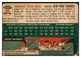 1954 Topps Baseball #050 Yogi Berra Yankees Fair 473670 Kit Young Cards