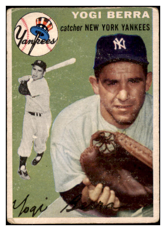 1954 Topps Baseball #050 Yogi Berra Yankees GD-VG 473671 Kit Young Cards