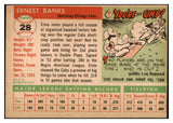 1955 Topps Baseball #028 Ernie Banks Cubs VG-EX 473673 Kit Young Cards