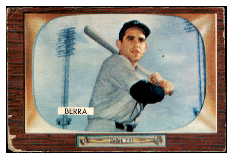 1955 Bowman Baseball #168 Yogi Berra Yankees GD-VG 473676 Kit Young Cards