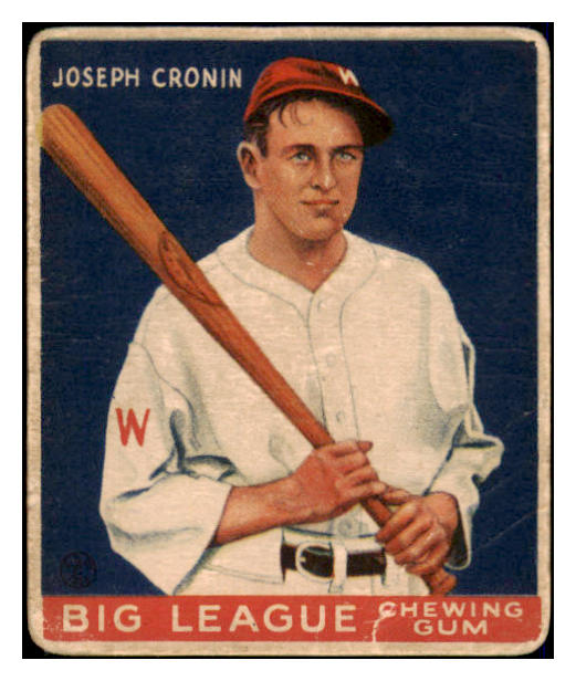 1933 Goudey #063 Joe Cronin Senators Good 473691 Kit Young Cards